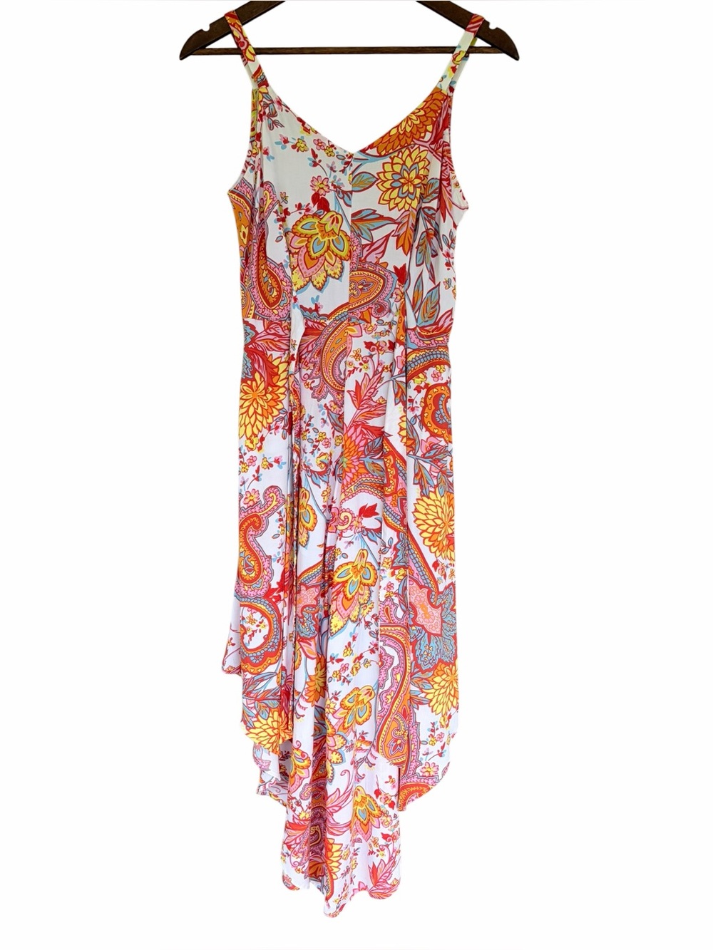 Colorful Floral/Paisley Boho Wide Leg Romper Asymmetrical Avant-Garde